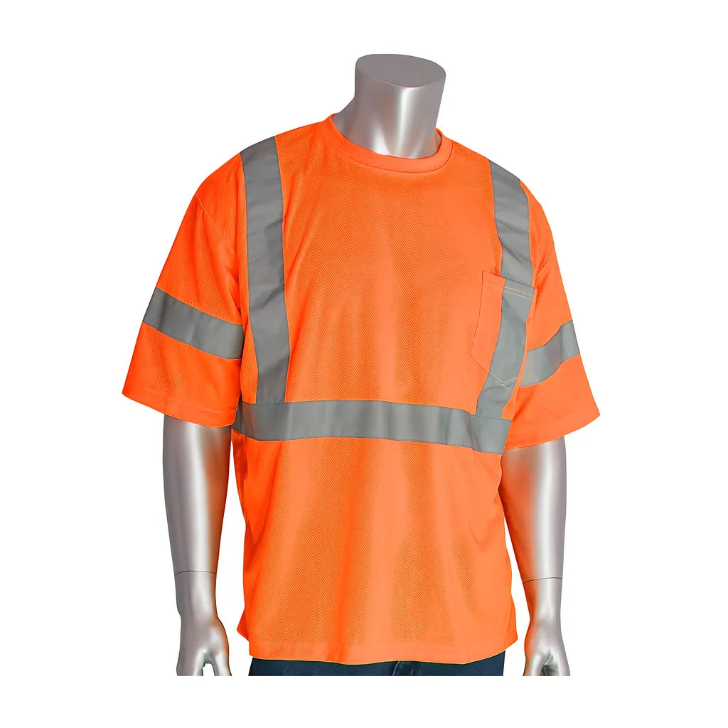 Pip 313-1400-Or/2X Ansi Type R Class 3 And Can/Csa Z96 X-Back Short Sleeve T-Shirt 313-1400-OR2X-15648