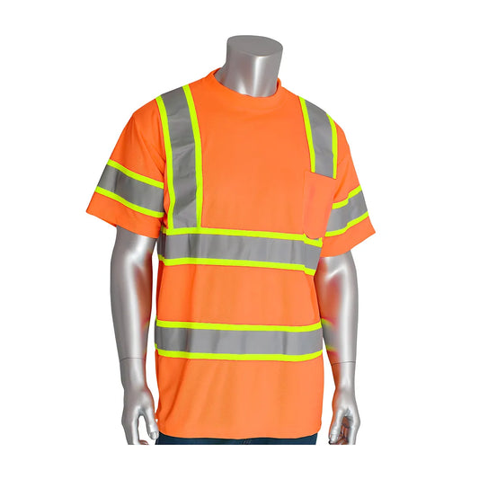 Pip 313-Cntspor-4X Ansi Type R Class 3 Two-Tone T-Shirt 313-CNTSPOR-4X-15762