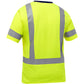 Bisley 313M1118H-Y/5X Ansi Type R Class 3 Short Sleeve T-Shirt 313M1118H-Y5X-15802