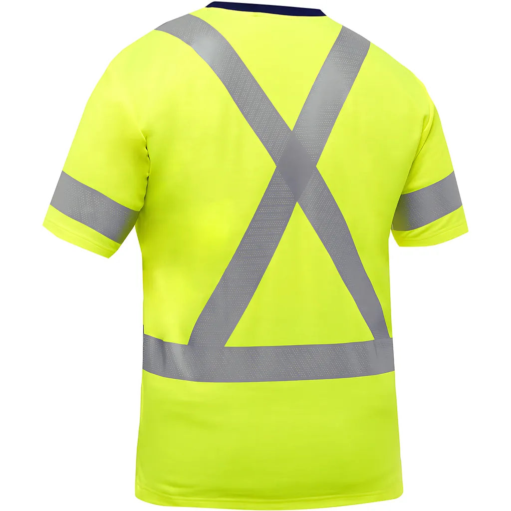 Bisley 313M1118X-Y/4X Ansi Type R Class 3 X-Back Short Sleeve Shirt 313M1118X-Y4X-15835