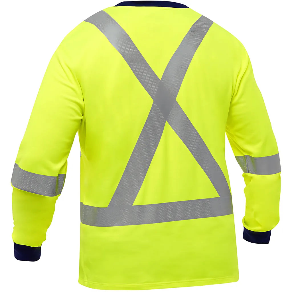 Bisley 313M6118X-Y/3X Ansi Type R Class 3 And Csa Z96 X-Back Long Sleeve Shirt 313M6118X-Y3X-15879