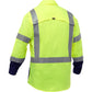 Bisley 313M6491H-Yn/5X Ansi Type R Class 3 Long Sleeve Work Shirt With X-Airflow And Navy Bottom 313M6491H-YN5X-15980