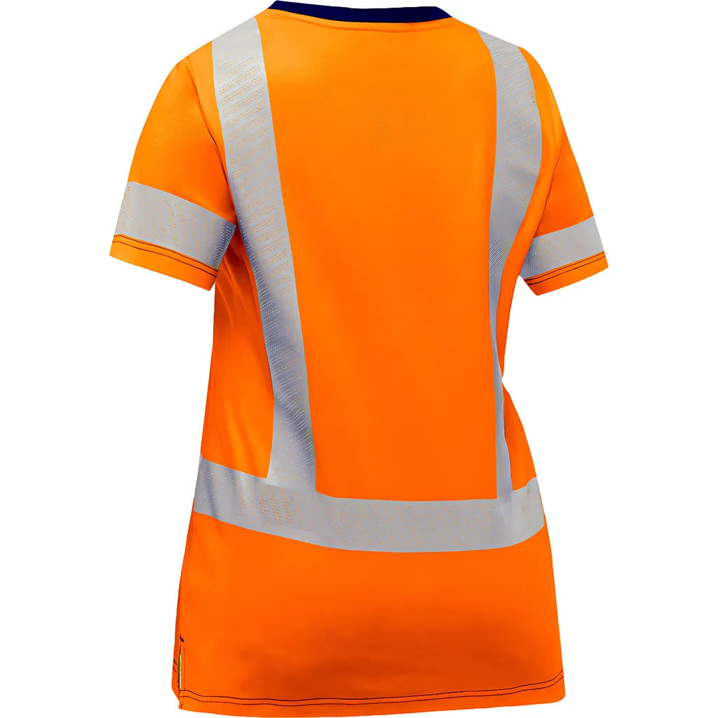 Bisley 313W1118H-O/S Ansi Type R Class 2 Women'S Short Sleeve T-Shirt 313W1118H-OS-15978