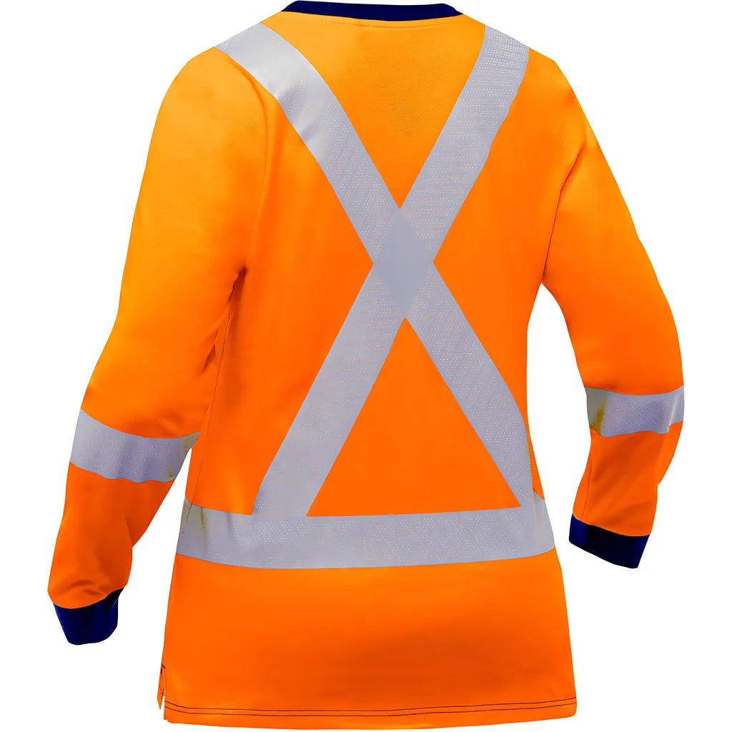 Bisley 313W6118X-O/3X Ansi Type R Class 3 And Csa Z96 X-Back Women'S Long Sleeve Shirt 313W6118X-O3X-16051