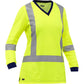 Bisley 313W6118X-Y/3X Ansi Type R Class 3 And Csa Z96 X-Back Women'S Long Sleeve Shirt 313W6118X-Y3X-16062
