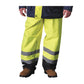 Pip 318-1757-Yel/4X Ansi 107 Class E Value Black Trim Over Pant 318-1757-YEL4X-16175