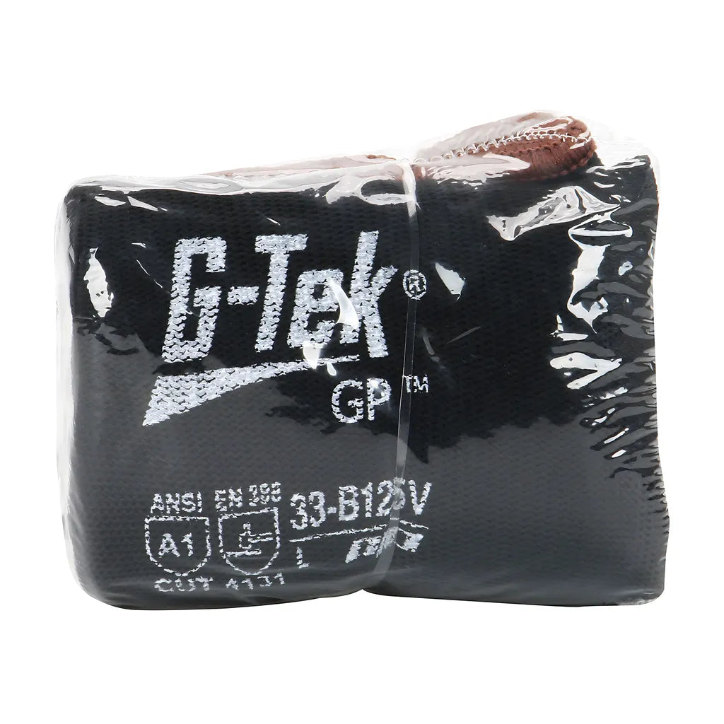 G-Tek 33-B125V/L Seamless Knit Nylon Blend Glove With Polyurethane Coated Flat Grip On Palm & Fingers - Vend-Ready 33-B125VL-17245