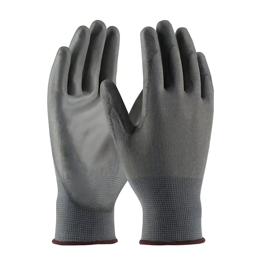 Pip 33-G115/L Seamless Knit Polyester Glove With Polyurethane Coated Flat Grip On Palm & Fingers 33-G115L-17257