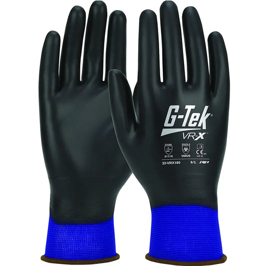 G-Tek 33-Vrx180/Xxl Seamless Knit Nylon Glove With Polyurethane Advanced Barrier Protection Coating On Full Hand – Touchscreen Compatible 33-VRX180XXL-17306