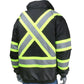 Pip 331-1745X-Bk/L Ansi Type O Class 1 And Can/Csa Z96 Two-Tone X-Back Full Zip Bomber Jacket 331-1745X-BKL-16649