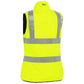 Bisley 332W0330H-Yel/L Ansi Type R Class 2 Women'S Contoured Reversible Puffer Vest 332W0330H-YELL-16707