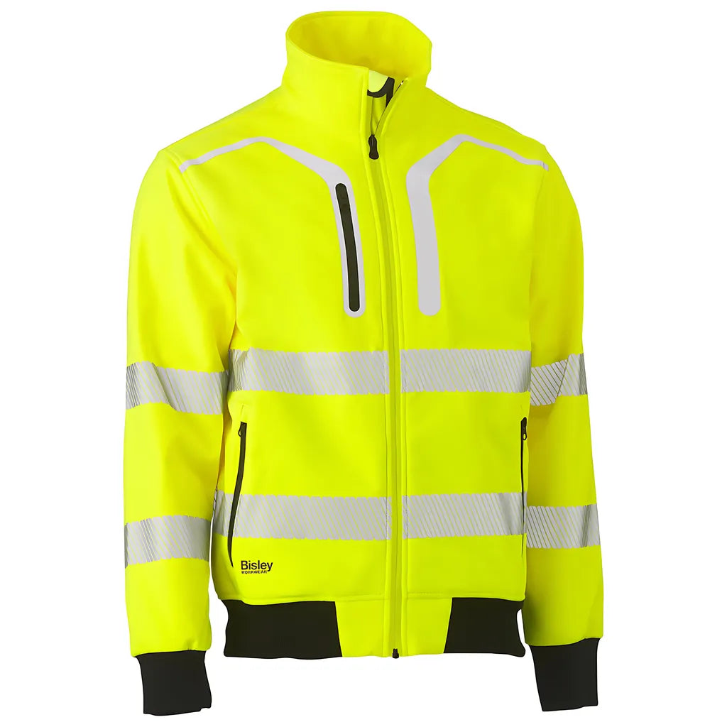 Bisley 333M6979T-Yel/2Xl Ansi Type R Class 3 Soft Shell Jacket 333M6979T-YEL2XL-17153