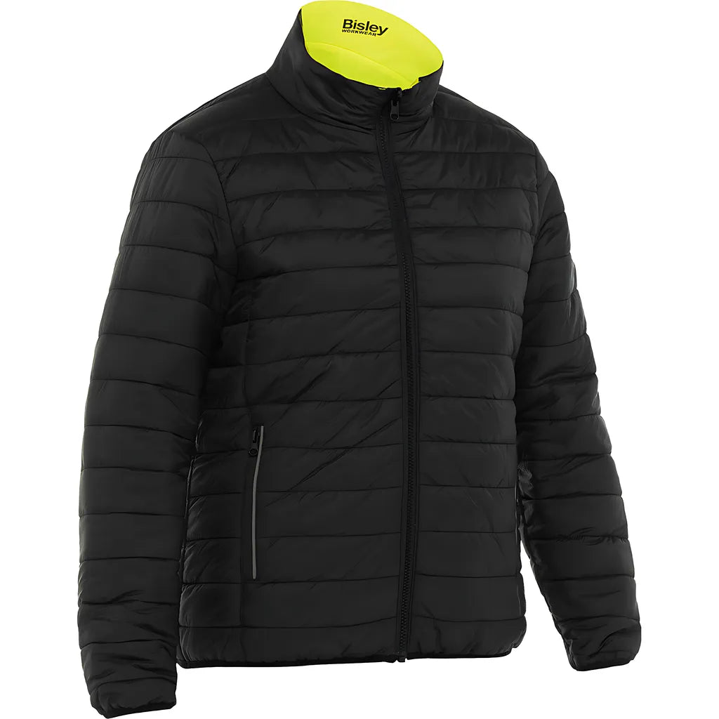 Bisley 333W6350H-Yel/2Xl Ansi Type R Class 3 Women'S Contoured Reversible Puffer Jacket 333W6350H-YEL2XL-17191