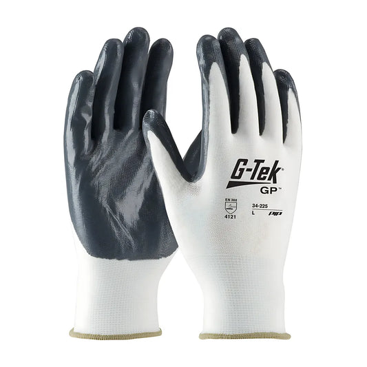 G-Tek 34-225/Xl Economy Seamless Knit Nylon Glove With Solid Nitrile Coated Smooth Grip On Palm & Fingers 34-225XL-17355