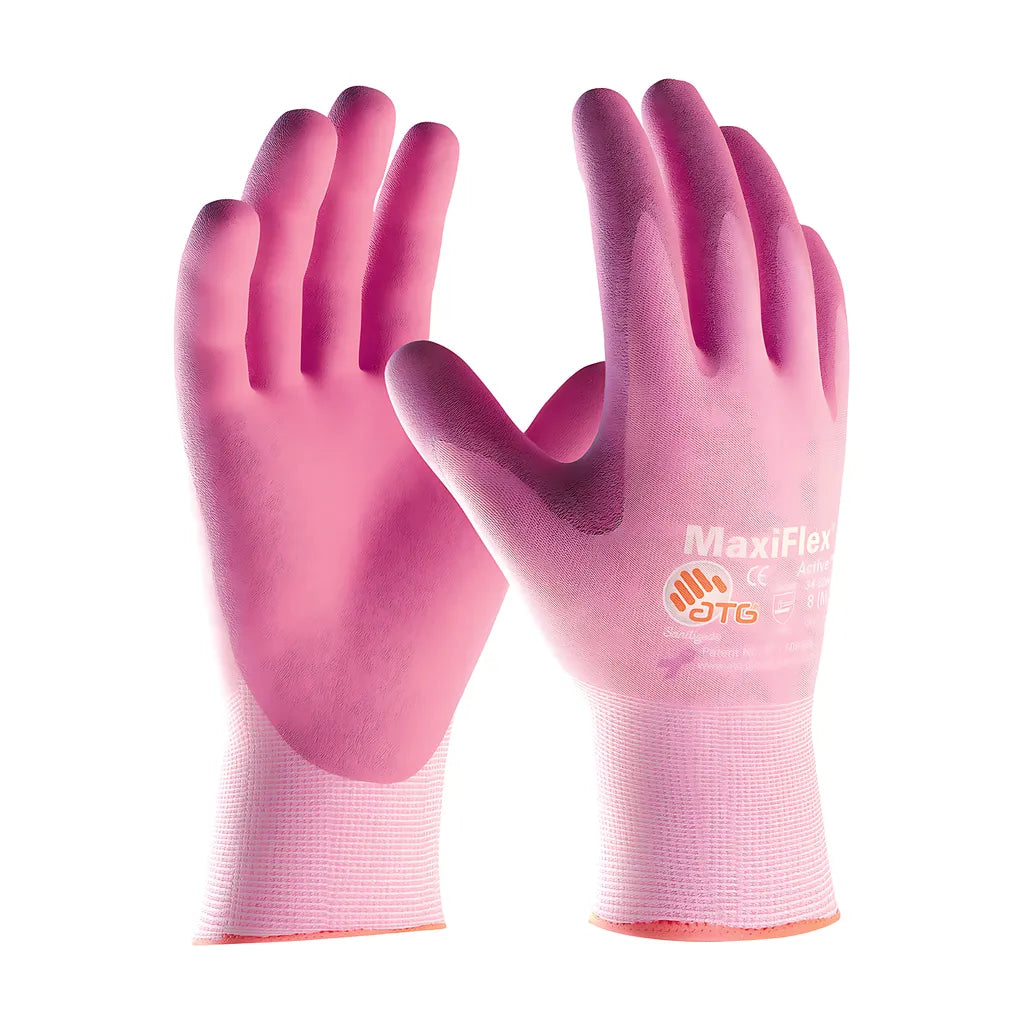 Atg 34-8264/L Seamless Knit Nylon / Elastane Glove With Ultra Lightweight Nitrile Coated Microfoam Grip On Palm & Fingers 34-8264L-17764