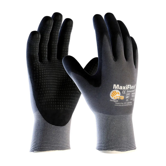 Atg 34-844/S Seamless Knit Nylon Glove With Nitrile Coated Microfoam Grip On Palm & Fingers - Micro Dot Palm - Touchscreen Compatible 34-844S-17768