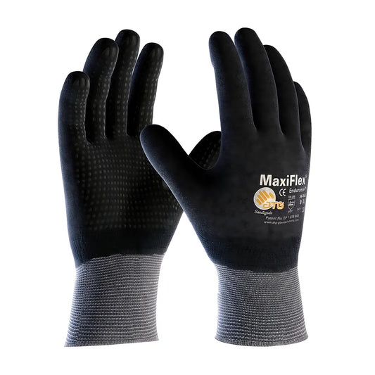 Atg 34-846/S Seamless Knit Nylon Glove With Nitrile Coated Microfoam Grip On Full Hand - Micro Dot Palm - Touchscreen Compatible 34-846S-17806