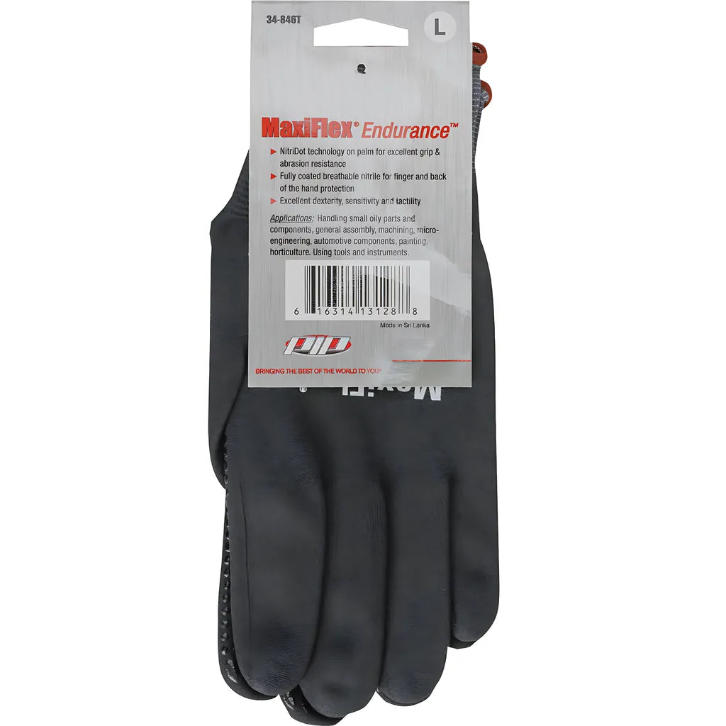 Atg 34-846T/M Seamless Knit Nylon Glove With Nitrile Coated Microfoam Grip On Full Hand - Micro Dot Palm - Touchscreen Compatible 34-846TM-17809