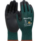 Atg 34-8743T/L Seamless Knit Engineered Yarn Glove With Premium Nitrile Coated Microfoam Grip On Palm & Fingers - Tagged 34-8743TL-17849