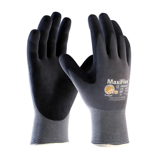 Atg 34-874/L Seamless Knit Nylon/Elastane Glove With Nitrile Coated Microfoam Grip On Palm & Fingers - Touchscreen Compatible 34-874L-17826