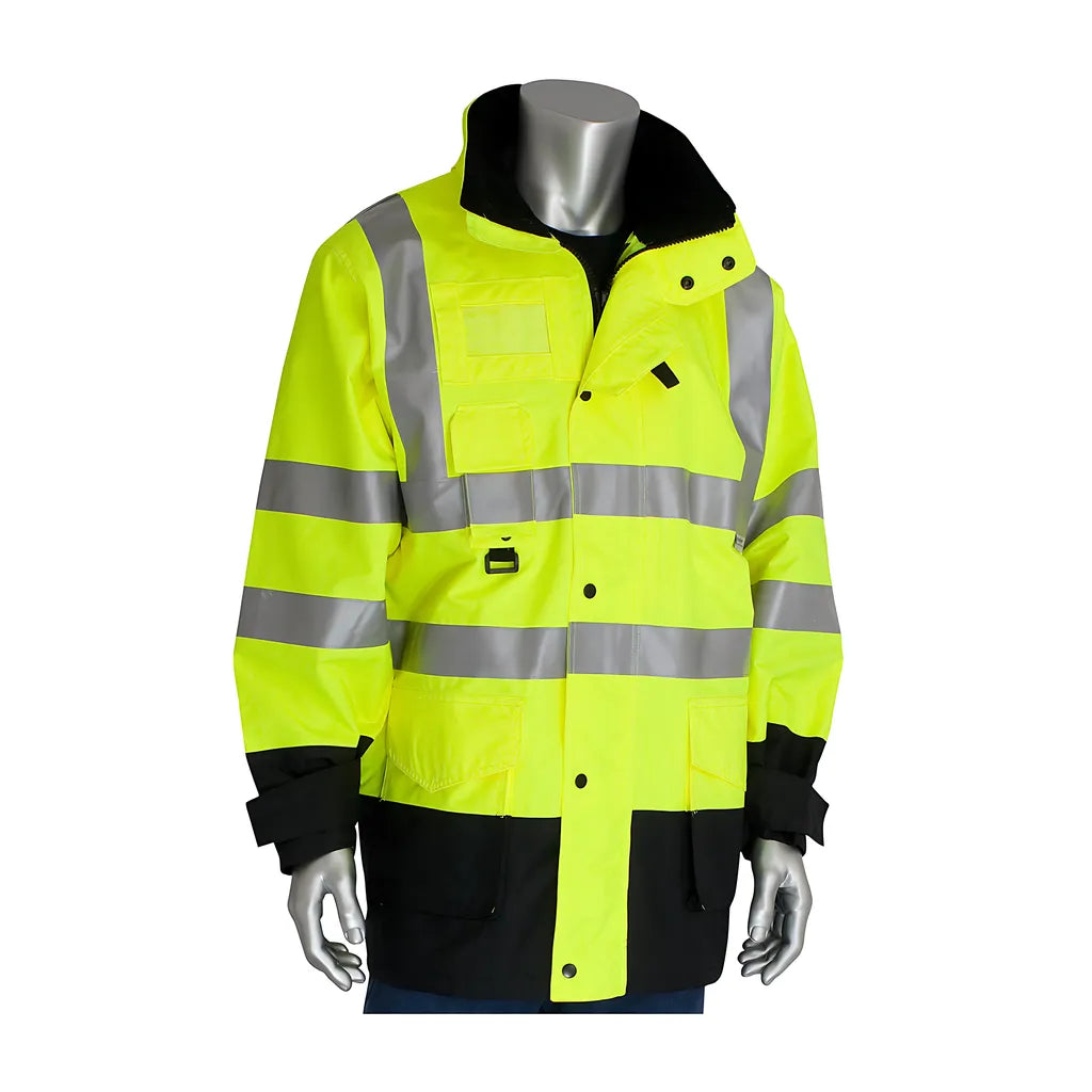 Pip 343-1756-Yel/5X Ansi Type R Class 3 7-In-1 All Conditions Coat With Inner Jacket And Vest Combination 343-1756-YEL5X-17481