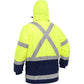 Bisley 343M6450X-Ylnv/2X Ansi Type R Class 3 And Csa Z96 Class 2 X-Back Extreme Cold Jacket With Navy Bottom 343M6450X-YLNV2X-17557