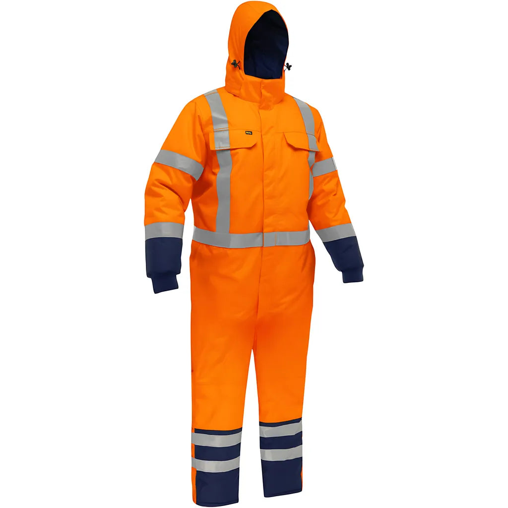 Bisley 344M6453X-Ornv/4X Ansi Type R Class 3 Extreme Cold Coverall With X-Back 344M6453X-ORNV4X-17613