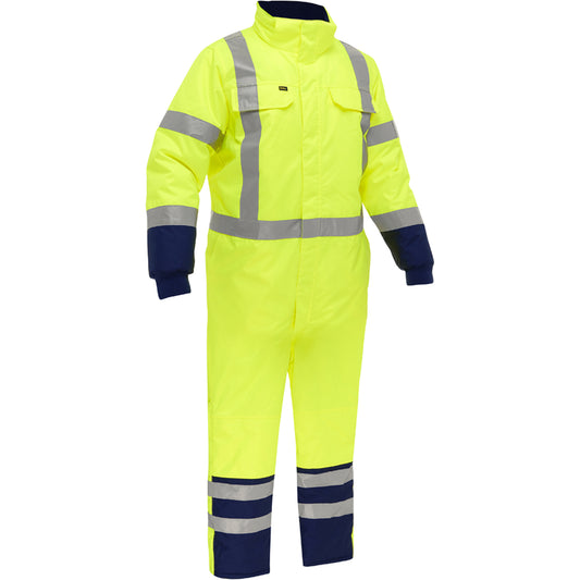 Bisley 344M6453X-YLNV/L ANSI Type R Class 3 Extreme Cold Coverall with X-Back