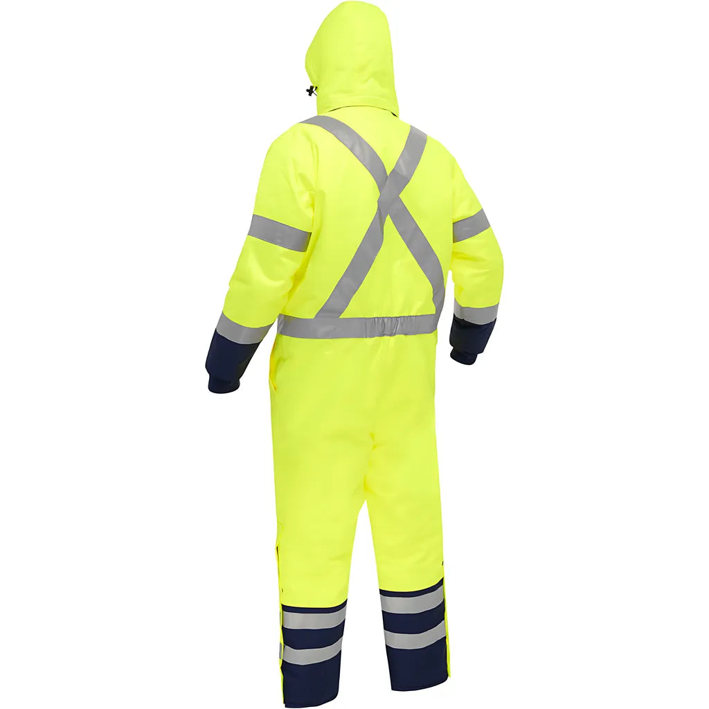 Bisley 344M6453X-Ylnv/2X Ansi Type R Class 3 Extreme Cold Coverall With X-Back 344M6453X-YLNV2X-17650