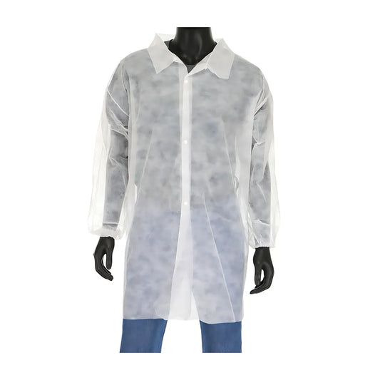 West Chester 3512/Xxxxl Standard Weight 20Gsm Sbp Lab Coat With Elastic Wrist - No Pocket 3512XXXXL-18045