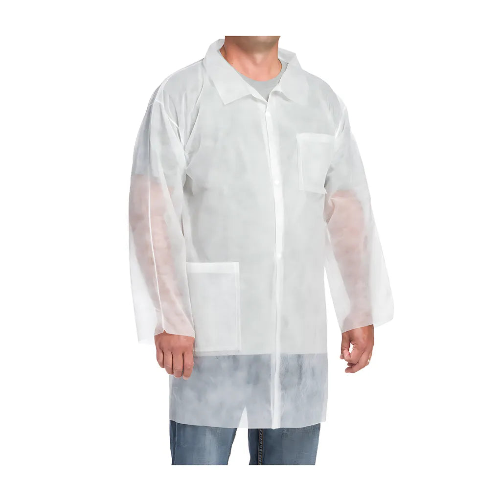 West Chester 3514/L Standard Weight 20Gsm Sbp Lab Coat - 2 Pockets 3514L-18055