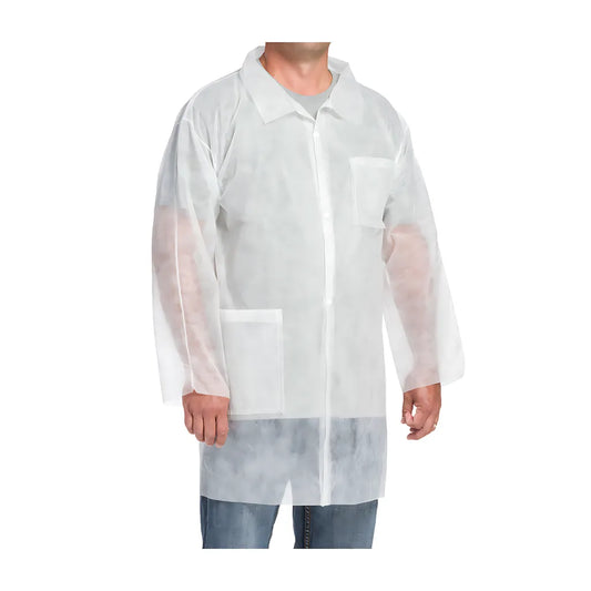 West Chester 3514/M Standard Weight 20Gsm Sbp Lab Coat - 2 Pockets 3514M-18053