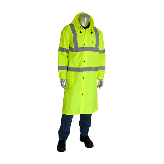 Falcon 353-1048-Ly/2X Ansi Type R Class 3 Value All Purpose 48" Raincoat 353-1048-LY2X-18133