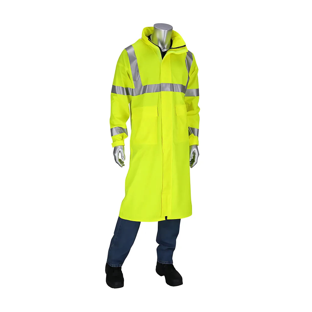 Falcon 355-2505Ar-Ly/2X Ar/Fr Ansi Type R Class 3 Value All Purpose 48" Raincoat 355-2505AR-LY2X-18288