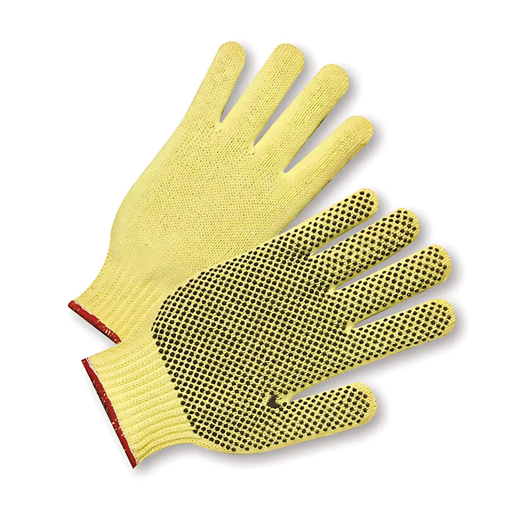 West Chester 35Kd Seamless Knit Dupont Kevlar Glove With Pvc Dot Grip - Light Weight 35KD-18345