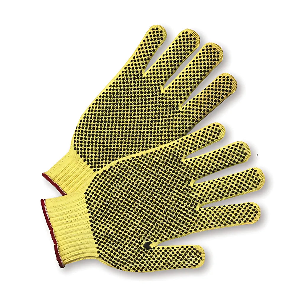 West Chester 35Kdbs Seamless Knit Dupont Kevlar Glove With Double-Sided Pvc Dot Grip - Regular Weight 35KDBS-18347