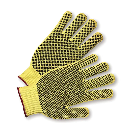 West Chester 35Kdebs Seamless Knit Dupont Kevlar / Cotton Plated Glove With Double-Sided Pvc Dot Grip - Medium Weight 35KDEBS-18351