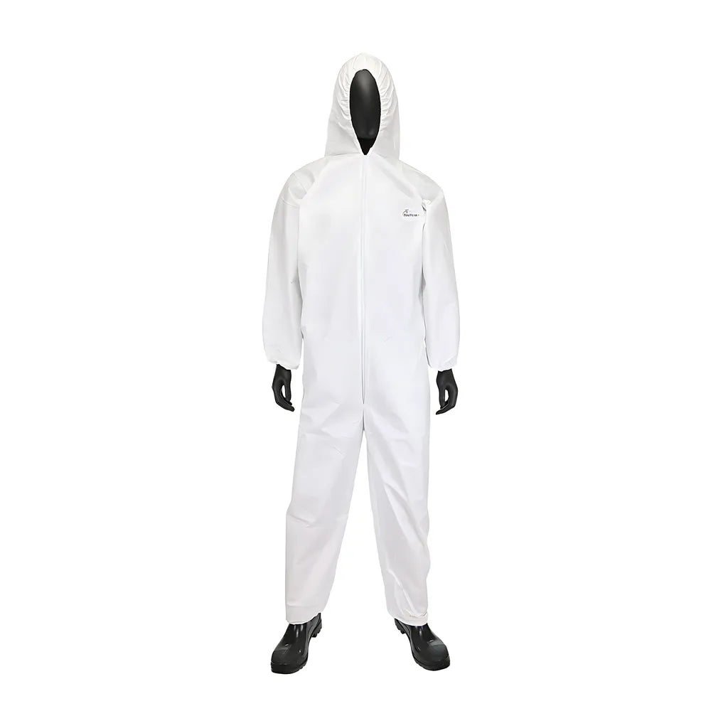 West Chester 3606/4Xl Posiwear Ba Coverall With Hood, Elastic Wrist & Ankle, 58 Gsm 36064XL-18384