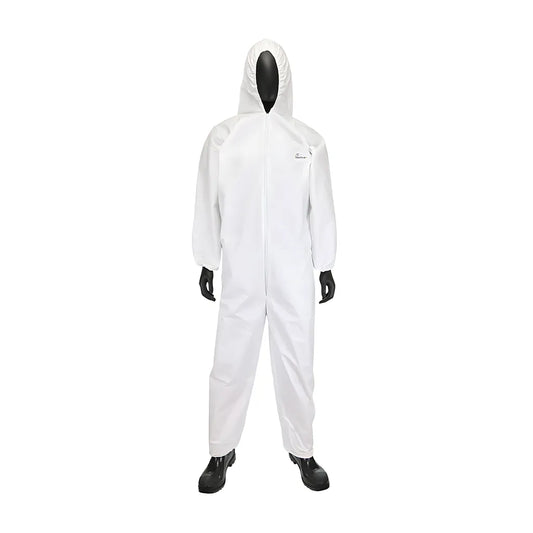 West Chester 3606/4Xl Posiwear Ba Coverall With Hood, Elastic Wrist & Ankle, 58 Gsm 36064XL-18384