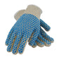 Pip 37-C110Bb/L Seamless Knit Cotton / Polyester Glove With Double-Sided Pvc Brick Pattern Grip - 7 Gauge 37-C110BBL-18573