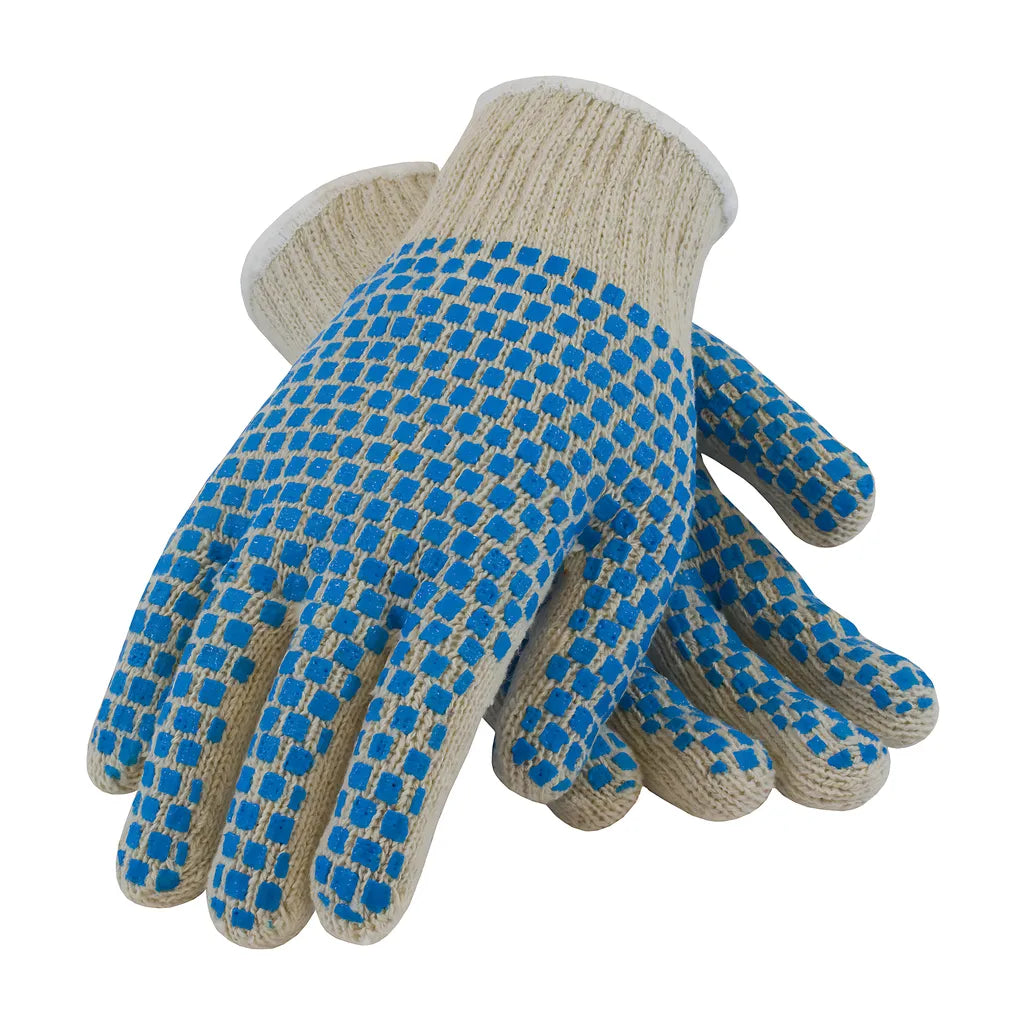 Pip 37-C110Bb/L Seamless Knit Cotton / Polyester Glove With Double-Sided Pvc Brick Pattern Grip - 7 Gauge 37-C110BBL-18573