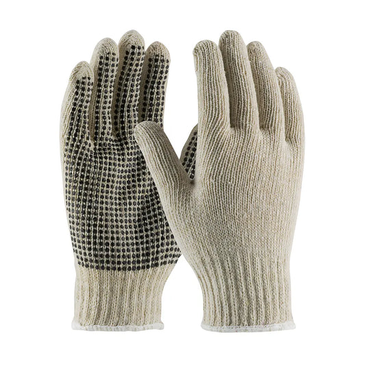 Pip 37-C110Pd/M Seamless Knit Cotton / Polyester Glove With Pvc Dot Grip - 7 Gauge 37-C110PDM-18579