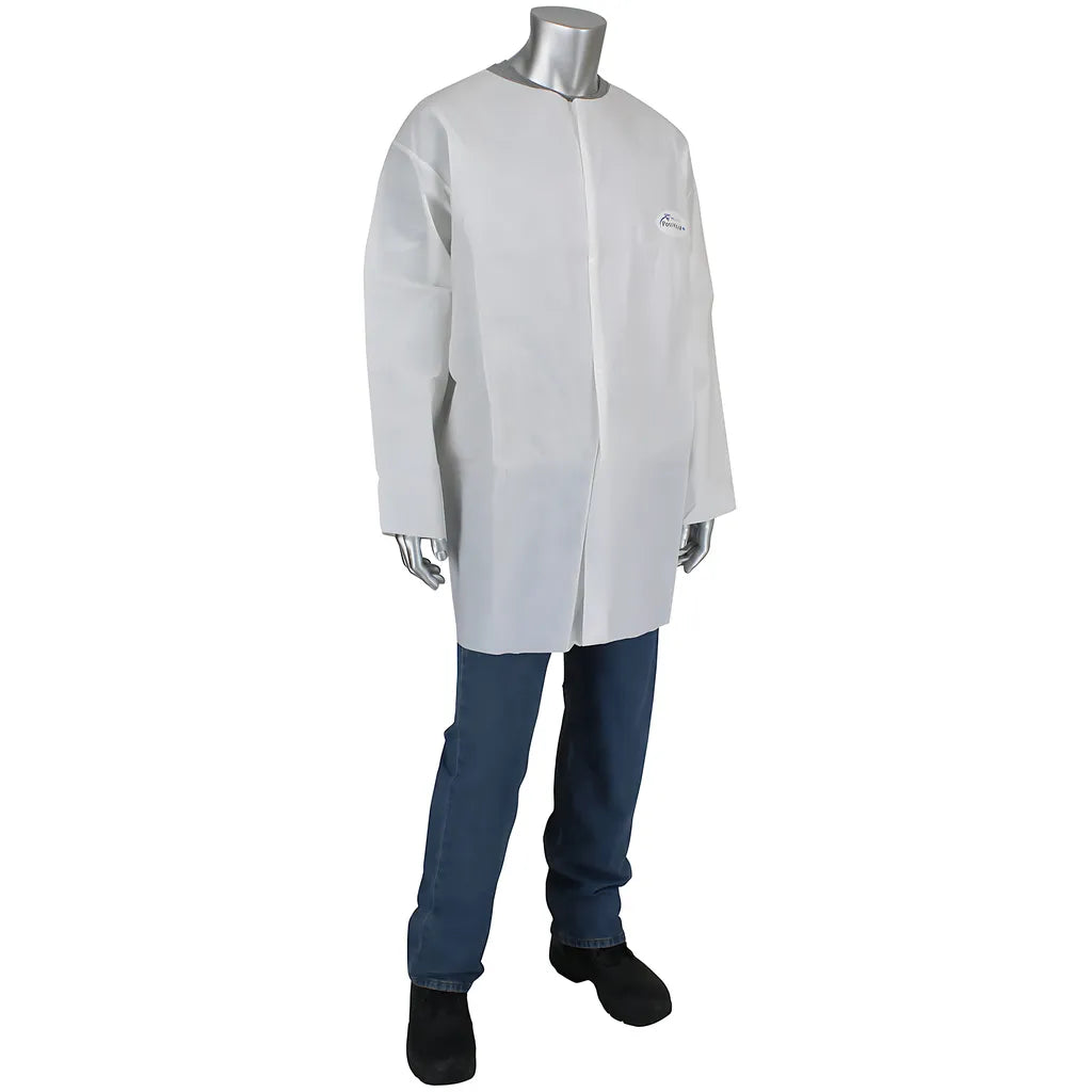 West Chester 3718/L30 Posiwear Ub - Lab Coat With No Pockets 56 Gsm 3718L30-18559