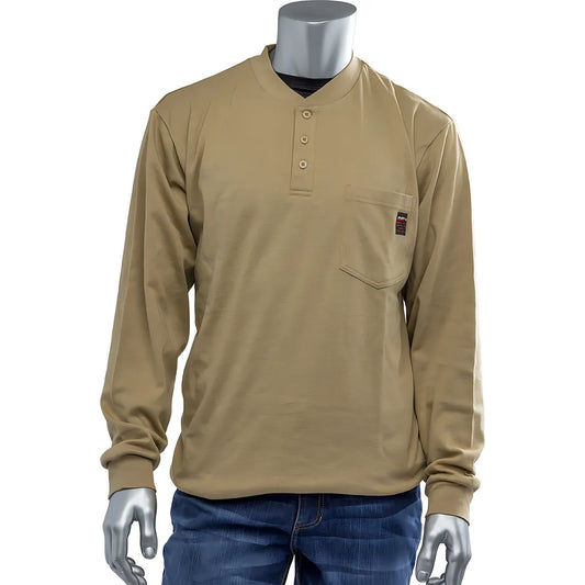 Pip 385-Frhn-(Tn)-M Ar/Fr Long Sleeve Henley 385-FRHN--TN--M-18849