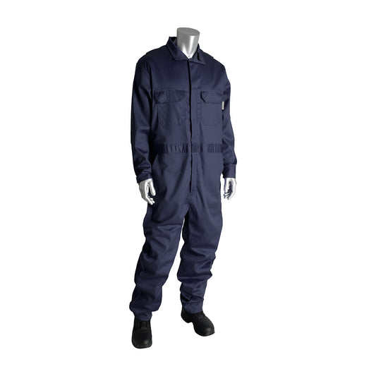 PIP 385-FRSC-NV/L AR/FR Dual Certified Coverall with Zipper Closure - 9.2 Cal/cm2