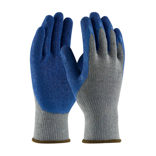 G-Tek 39-C1305/L Regular Weight Seamless Knit Polyester/Cotton Glove With Latex Coated Crinkle Grip On Palm & Fingers 39-C1305L-19302