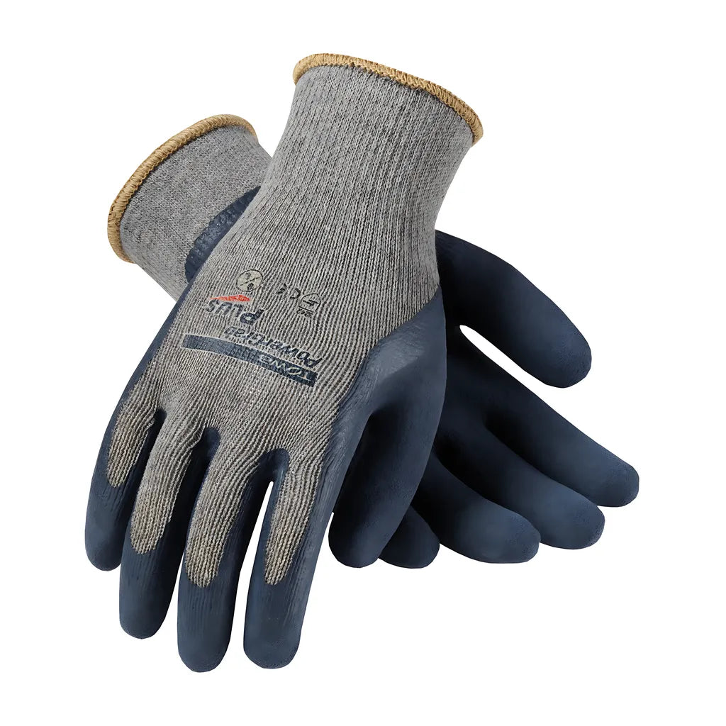 Towa 39-C1600/L Seamless Knit Cotton/Polyester Glove With Latex Microfinish Grip On Palm & Fingers 39-C1600L-19329