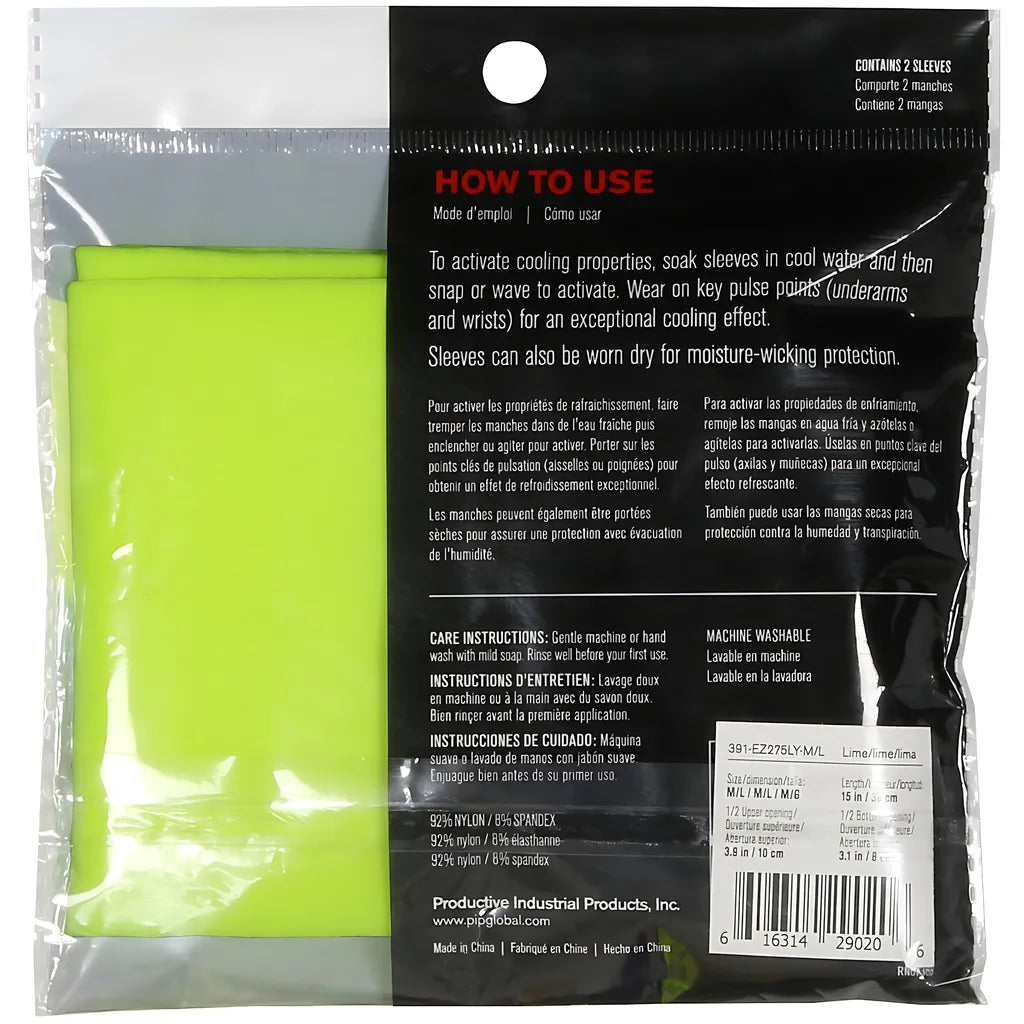 Ez-Cool 391-Ez275Ly-Xl/2Xl Evaporative Cooling Sleeve 391-EZ275LY-XL2XL-19186
