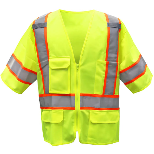 Boss 3Ppn93005X Ansi Type R Class 3 Two-Tone Vest - Solid Polyester 3PPN93005X-19383