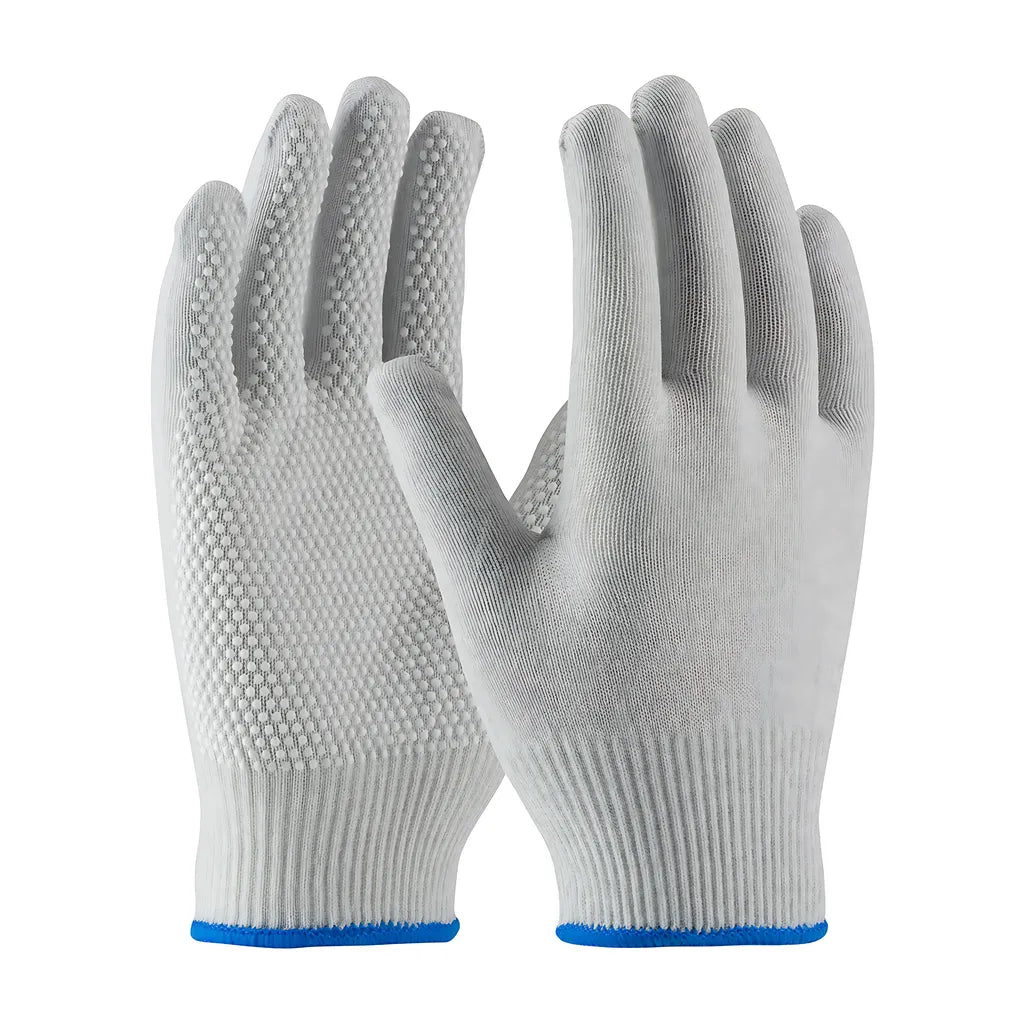 Cleanteam 40-6411/L Seamless Knit Nylon / Carbon Fiber Electrostatic Dissipative (Esd) Glove With Pvc Dot Grip 40-6411L-19502